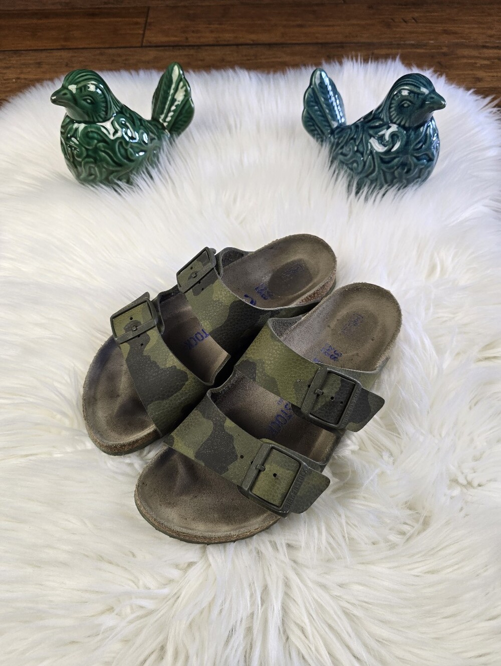 Birkenstock Arizona Camo Print Sandals 38 Narrow